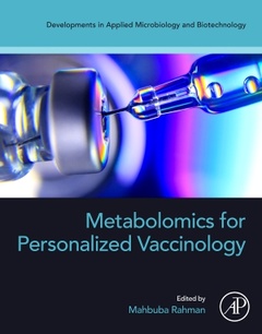 Cover of the book Metabolomics for Personalized Vaccinology