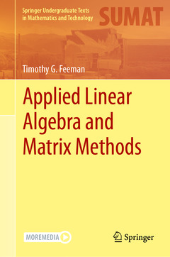 Couverture de l’ouvrage Applied Linear Algebra and Matrix Methods