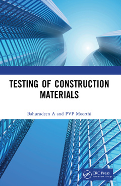 Couverture de l’ouvrage Testing of Construction Materials