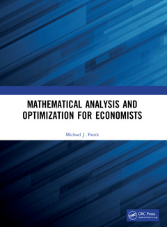 Couverture de l’ouvrage Mathematical Analysis and Optimization for Economists