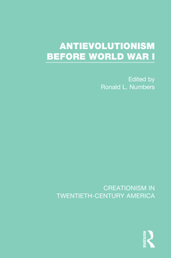 Couverture de l’ouvrage Antievolutionism Before World War I