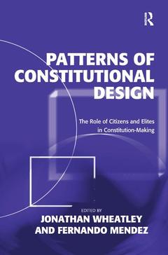 Couverture de l’ouvrage Patterns of Constitutional Design