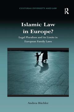 Couverture de l’ouvrage Islamic Law in Europe?