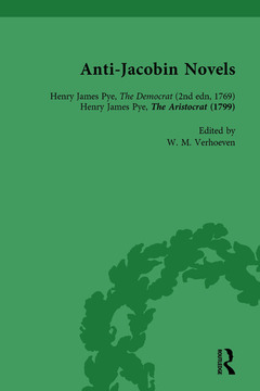 Couverture de l’ouvrage Anti-Jacobin Novels, Part I, Volume 1
