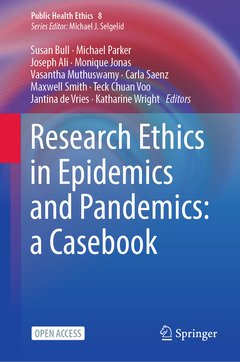 Couverture de l’ouvrage Research Ethics in Epidemics and Pandemics: A Casebook