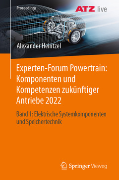 Couverture de l’ouvrage Experten-Forum Powertrain: Komponenten und Kompetenzen zukünftiger Antriebe 2022