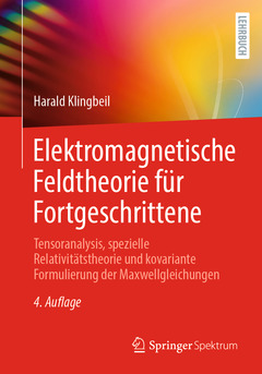 Couverture de l’ouvrage Elektromagnetische Feldtheorie für Fortgeschrittene