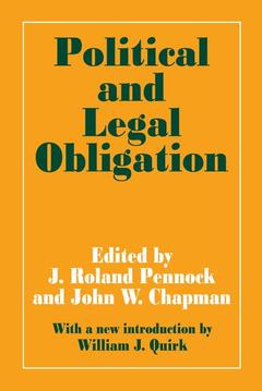 Couverture de l’ouvrage Political and Legal Obligation