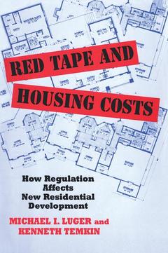 Couverture de l’ouvrage Red Tape and Housing Costs