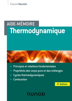 Couverture de l’ouvrage Aide-mémoire de Thermodynamique - 4e éd