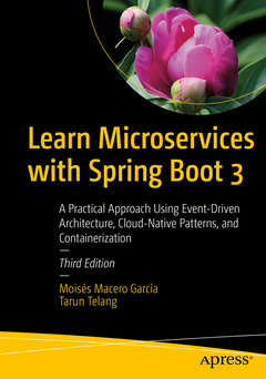 Couverture de l’ouvrage Learn Microservices with Spring Boot 3