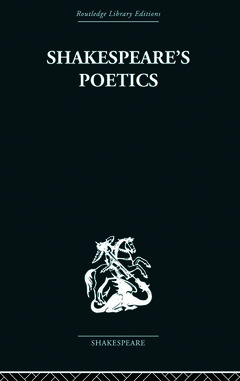 Couverture de l’ouvrage Shakespeare's Poetics