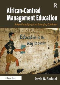 Couverture de l’ouvrage African-Centred Management Education
