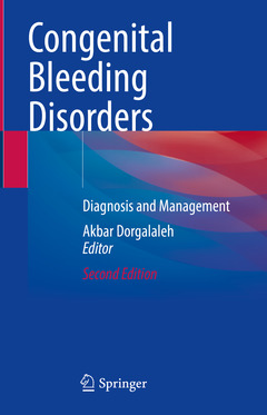 Couverture de l’ouvrage Congenital Bleeding Disorders 