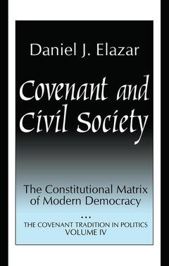 Couverture de l’ouvrage Covenant and Civil Society