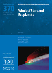 Couverture de l’ouvrage Winds of Stars and Exoplanets (IAU S370)