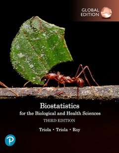 Couverture de l’ouvrage Biostatistics for the Biological and Health Sciences, Global Edition