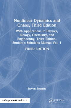 Couverture de l’ouvrage Nonlinear Dynamics and Chaos, Third Edition