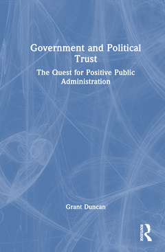 Couverture de l’ouvrage Government and Political Trust