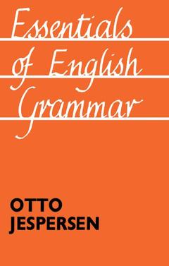 Couverture de l’ouvrage Essentials of English Grammar