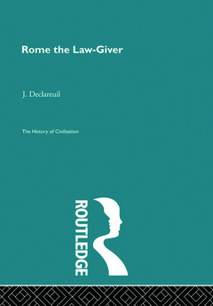 Couverture de l’ouvrage Rome the Law-Giver