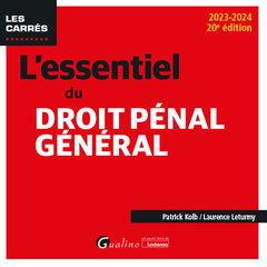 Cover of the book L'essentiel du droit pénal général