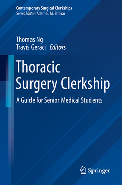 Couverture de l’ouvrage Thoracic Surgery Clerkship