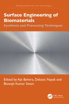 Couverture de l’ouvrage Surface Engineering of Biomaterials