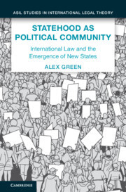 Couverture de l’ouvrage Statehood as Political Community