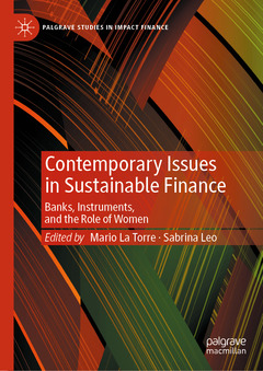 Couverture de l’ouvrage Contemporary Issues in Sustainable Finance