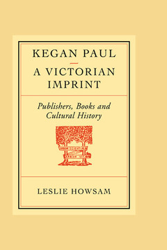 Couverture de l’ouvrage Kegan Paul: A Victorian Imprint