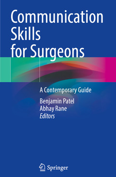 Couverture de l’ouvrage Communication Skills for Surgeons