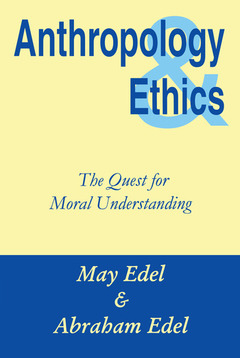 Cover of the book Anthropology and Ethics