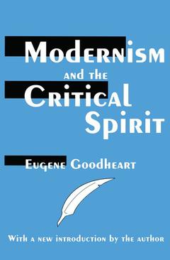 Couverture de l’ouvrage Modernism and the Critical Spirit