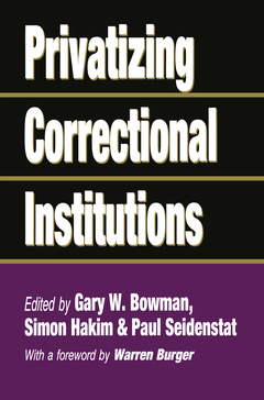 Couverture de l’ouvrage Privatizing Correctional Institutions