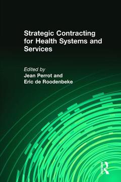 Couverture de l’ouvrage Strategic Contracting for Health Systems and Services