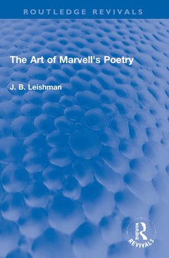 Couverture de l’ouvrage The Art of Marvell's Poetry
