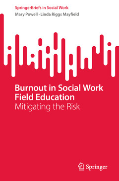 Couverture de l’ouvrage Burnout in Social Work Field Education