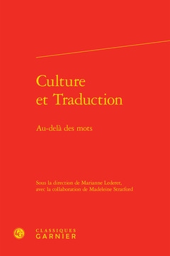 Couverture de l’ouvrage Culture et Traduction