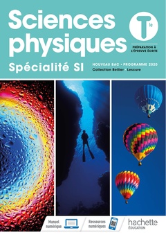 Couverture de l’ouvrage Sciences Physiques/ Spécialité SI Tles - Livre élève - Ed. 2020