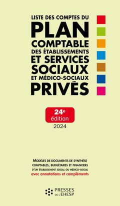 Cover of the book Liste des comptes du plan comptable des établissements et services sociaux et médico-sociaux privés
