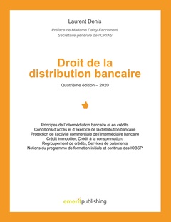 Couverture de l’ouvrage Droit de la distribution bancaire