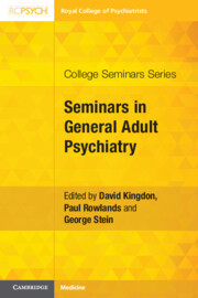 Couverture de l’ouvrage Seminars in General Adult Psychiatry