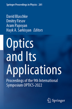 Cover of the book Optics and Its Applications