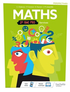 Couverture de l’ouvrage Perspectives Mathématiques 2de Bac Pro Services - Livre élève - Éd. 2019