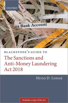 Cover of the book Blackstone's Guide to the Sanctions and Anti-Money Laundering Act 2018