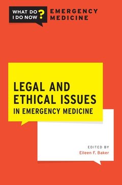 Couverture de l’ouvrage Legal and Ethical Issues in Emergency Medicine