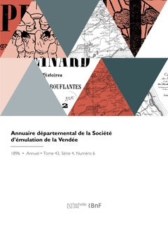 Couverture de l’ouvrage Annuaire départemental de la Société d'émulation de la Vendée