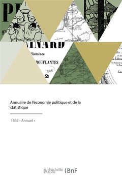 Couverture de l’ouvrage Annuaire de l'économie politique et de la statistique