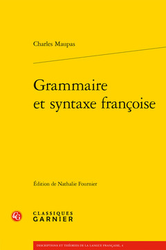 Couverture de l’ouvrage Grammaire et syntaxe françoise
